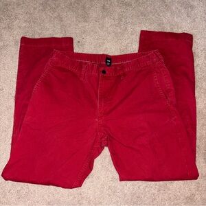 GAP Men's Vibrant Red Chino Pants Size: 36x32